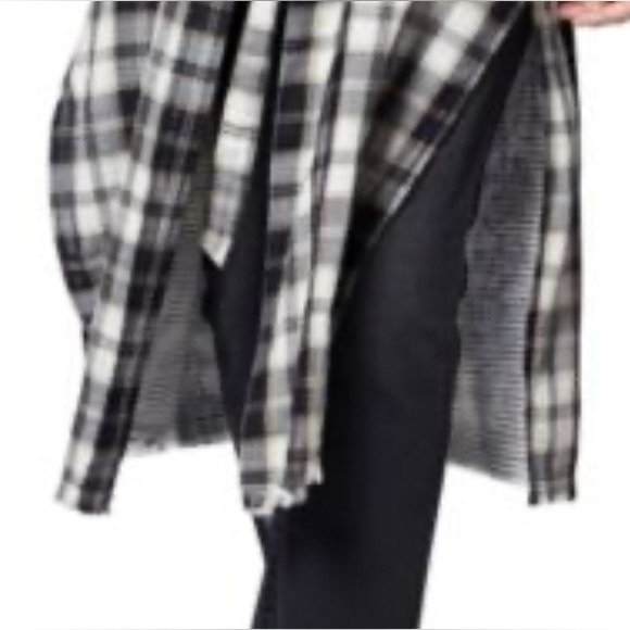 💖💖 SANCTUARY Flannel Snap-Front Long Sleeve Shirt Duster Size L - Picture 8 of 10